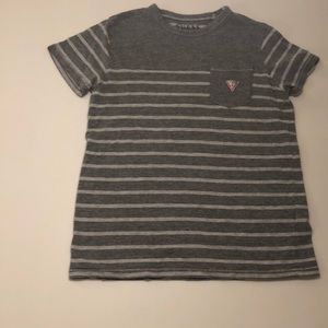 Guess grey and light grey striped tee